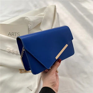 Women Shoulder Bags Chains Flap Crossbody Bag PU Leather Handbags