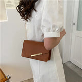 Women Shoulder Bags Chains Flap Crossbody Bag PU Leather Handbags