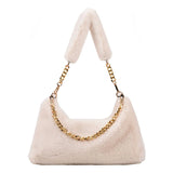 Plush Shoulder Bags for Women Winter Handbags