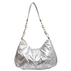 Women's Cotton Crossbody Bag for Winter Shopping