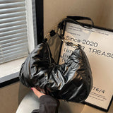 Women's Cotton Crossbody Bag for Winter Shopping