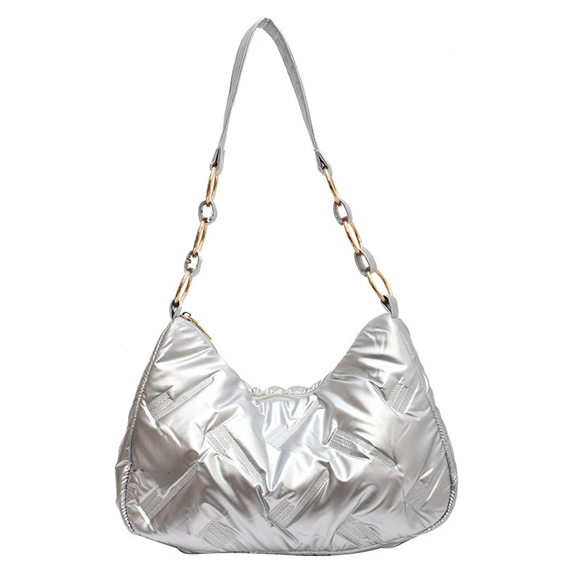 Women's Cotton Crossbody Bag for Winter Shopping