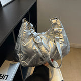 Women's Cotton Crossbody Bag for Winter Shopping