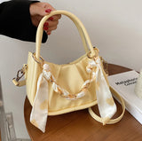 Silk Scarf Crossbody Bag Women's Travel Shoulder Bag