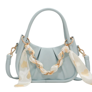 Silk Scarf Crossbody Bag Women's Travel Shoulder Bag