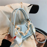 Silk Scarf Crossbody Bag Women's Travel Shoulder Bag