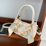 Silk Scarf Crossbody Bag Women's Travel Shoulder Bag
