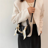 Silk Scarf Crossbody Bag Women's Travel Shoulder Bag
