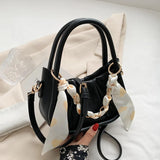 Silk Scarf Crossbody Bag Women's Travel Shoulder Bag