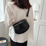 Women's Saddle Crossbody Bag Summer Shoulder Bag High PU Leather Chest Packs