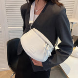 Women's Saddle Crossbody Bag Summer Shoulder Bag High PU Leather Chest Packs