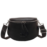 Women's Saddle Crossbody Bag Summer Shoulder Bag High PU Leather Chest Packs