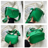 Women's Saddle Crossbody Bag Summer Shoulder Bag High PU Leather Chest Packs