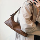 Casual Armpit Bag for Women Woven Handbags