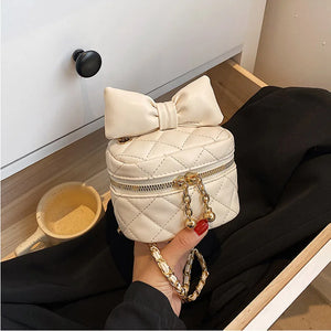 Mini Box Handbag PU Leather Crossbody Bag Women Chain Small Shoulder Totes