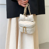 Mini Box Handbag PU Leather Crossbody Bag Women Chain Small Shoulder Totes
