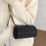 Mini Shoulder Bags High Nylon Chains Women Messenger Bags Cylindrical Crossbody