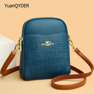 High Leather Women Messenger Bag Mini Shoulder Bag
