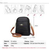 High Leather Women Messenger Bag Mini Shoulder Bag