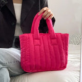 Nylon Shoulder Bag Warm Winter Lady Handbag