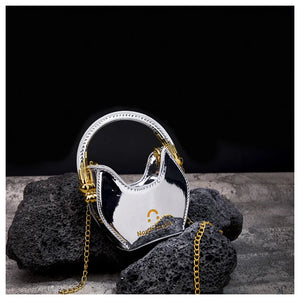 PU Leather Women's Handbag Chain Crossbody Bag Shell Tote Winter