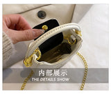 PU Leather Women's Handbag Chain Crossbody Bag Shell Tote Winter