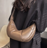 Women's Half Moon Tote Crossbody Bag Winter