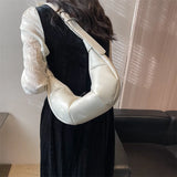 Women's Half Moon Tote Crossbody Bag Winter
