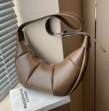 Women's Half Moon Tote Crossbody Bag Winter