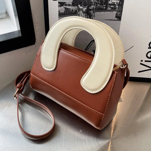 PU Leather Women's Handbag Crossbody Bag Small Square Tote Spring