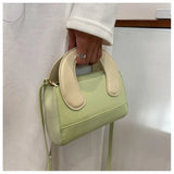 PU Leather Women's Handbag Crossbody Bag Small Square Tote Spring