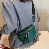Saddle Women's Chest Bag High Crossbody Bags Female Chain Handbag