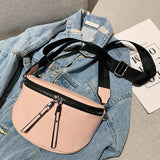 Saddle Women's Chest Bag High Crossbody Bags Female Chain Handbag