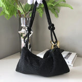 Rhinestone Evening Clutch Bag Silver Crystal Party Handbag