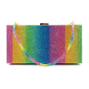 Rhinestone Shoulder Bag Evening Clutch Purse Crystal Handbag