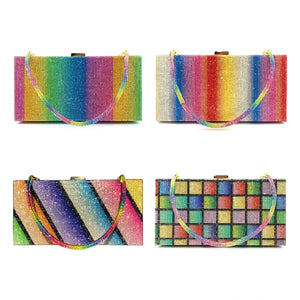 Rhinestone Shoulder Bag Evening Clutch Purse Crystal Handbag