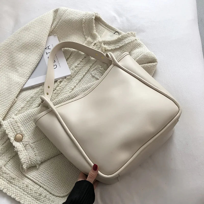 Women's Pu Leather Shoulder Bag Casual Handbag