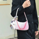 Women's Small Shoulder Bag with Acrylic Chains