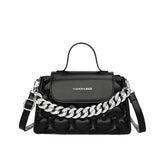 Small PU Leather Handbags Ladies Crossbody Bags Shoulder Bag with Thick Chain