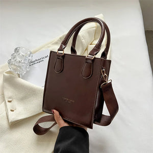 Women's Small Pu Leather Crossbody Bag High Messenger Tote