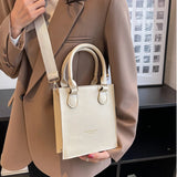 Women's Small Pu Leather Crossbody Bag High Messenger Tote