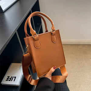 Women's Small Pu Leather Crossbody Bag High Messenger Tote