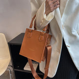 Women's Small Pu Leather Crossbody Bag High Messenger Tote