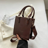 Women's Small Pu Leather Crossbody Bag High Messenger Tote