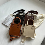 Women's Small Pu Leather Crossbody Bag High Messenger Tote
