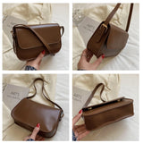 Small Shoulder Crossbody Bag for Ladies Pu Leather High Woman Messenger Handbag