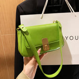 Small Square Bag Pu Leather Handbags For Women Ins Shoulder Bag
