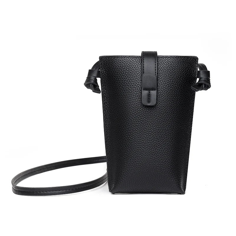 Soft Leather Crossbody Bag High Solid Tassel Shoulder Retro Purse Handba