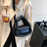 PU Leather Crossbody Bag with Short Handle for Women