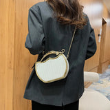 Stripe Printed Women's Handbag Chain Shoulder Messenger Bag